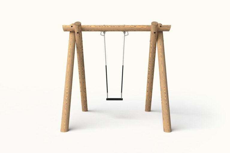 Качели Одинарные из бревна